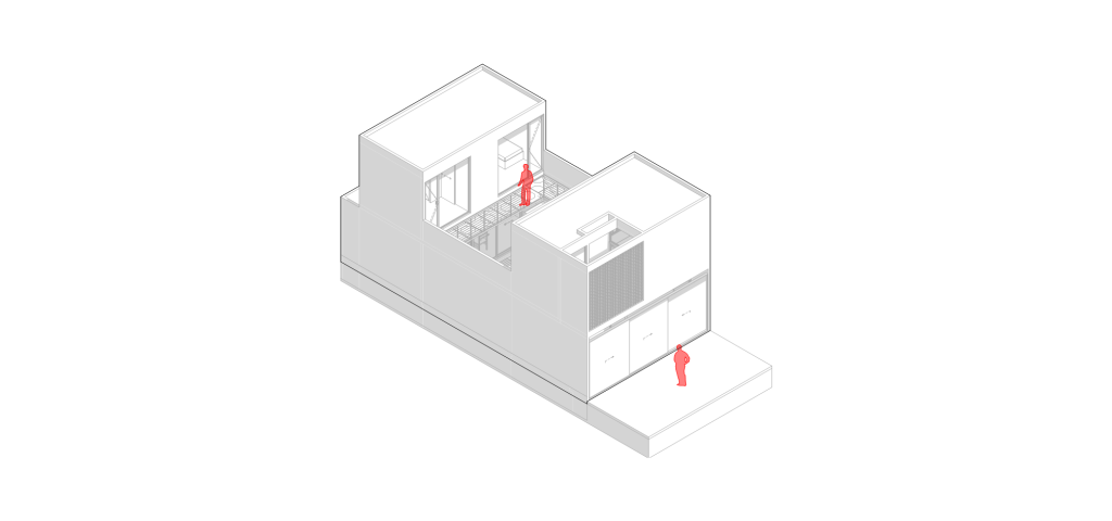 Casa DV 6 A.07.6 Axonometria frontal