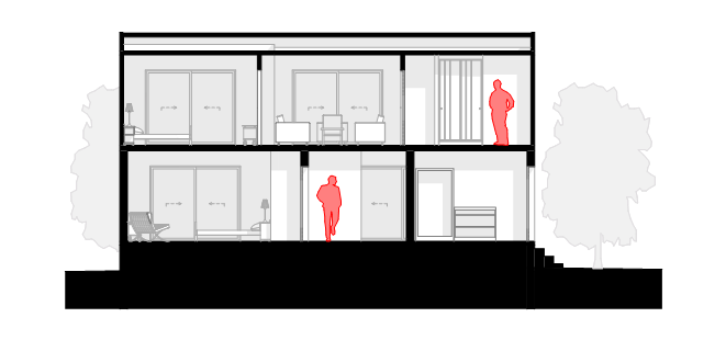 Casa DA 4 A.07.6 Seccion Transversal